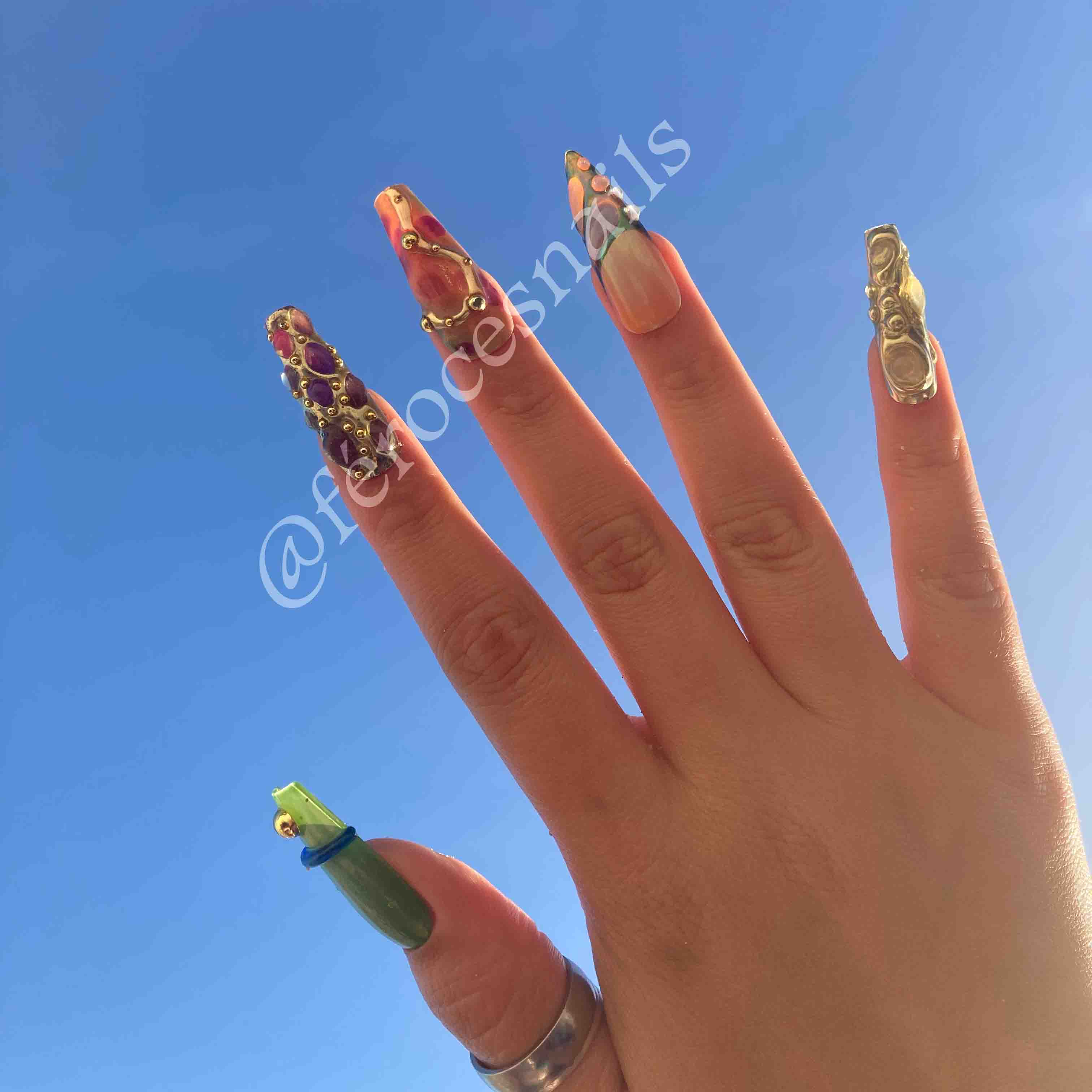 Godess - Press-on nails coffin